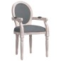 vidaXL Silla de comedor tela gris oscuro 54x56x96,5 cm vidaXL Silla de comedor tela gris oscuro 54x56x96,5 cm