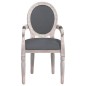 vidaXL Silla de comedor tela gris oscuro 54x56x96,5 cm vidaXL Silla de comedor tela gris oscuro 54x56x96,5 cm