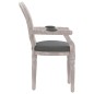 vidaXL Silla de comedor tela gris oscuro 54x56x96,5 cm vidaXL Silla de comedor tela gris oscuro 54x56x96,5 cm