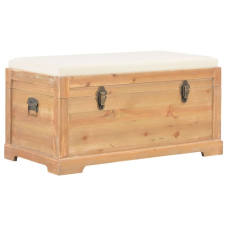vidaXL Baúl de almacenamiento con cojín 80x40x40 cm MDF