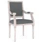 vidaXL Sillón de tela gris oscuro 54x59x99 cm