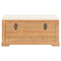 vidaXL Baúl de almacenamiento con cojín 80x40x40 cm MDF