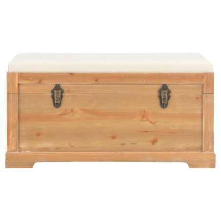 vidaXL Baúl de almacenamiento con cojín 80x40x40 cm MDF
