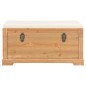 vidaXL Baúl de almacenamiento con cojín 80x40x40 cm MDF vidaXL Baúl de almacenamiento con cojín 80x40x40 cm MDF