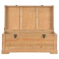 vidaXL Baúl de almacenamiento con cojín 80x40x40 cm MDF vidaXL Baúl de almacenamiento con cojín 80x40x40 cm MDF