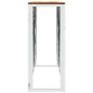 vidaXL Mesa consola acero inoxidable y madera maciza acacia plateada vidaXL Mesa consola acero inoxidable y madera maciza acacia plateada