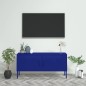 vidaXL Mueble para TV de acero azul marino 105x35x50 cm vidaXL Mueble para TV de acero azul marino 105x35x50 cm