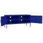 vidaXL Mueble para TV de acero azul marino 105x35x50 cm vidaXL Mueble para TV de acero azul marino 105x35x50 cm