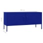 vidaXL Mueble para TV de acero azul marino 105x35x50 cm vidaXL Mueble para TV de acero azul marino 105x35x50 cm