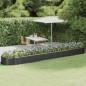 vidaXL Jardinera arriate acero recubierto polvo antracita 507x100x36cm