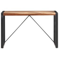 vidaXL Mesa de comedor madera maciza acabado de Sheesham 120x60x75 cm