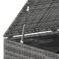 vidaXL Baúl para cojines de jardín ratán PE gris 194x100x103 cm vidaXL Baúl para cojines de jardín ratán PE gris 194x100x103 cm