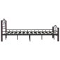 vidaXL Estructura de cama de metal negro 120x200 cm vidaXL Estructura de cama de metal negro 120x200 cm