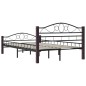 vidaXL Estructura de cama de metal negro 120x200 cm vidaXL Estructura de cama de metal negro 120x200 cm