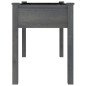 vidaXL Jardinera con forro madera maciza de abeto gris 118x59x76 cm vidaXL Jardinera con forro madera maciza de abeto gris 118x59x76 cm