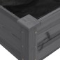 vidaXL Jardinera con forro madera maciza de abeto gris 118x59x76 cm vidaXL Jardinera con forro madera maciza de abeto gris 118x59x76 cm