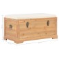 vidaXL Baúl de almacenamiento con cojín 80x40x40 cm MDF vidaXL Baúl de almacenamiento con cojín 80x40x40 cm MDF