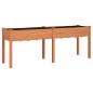 vidaXL Jardinera con forro madera maciza de abeto marrón 203x53x76 cm vidaXL Jardinera con forro madera maciza de abeto marrón 203x53x76 cm