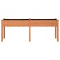 vidaXL Jardinera con forro madera maciza de abeto marrón 203x53x76 cm vidaXL Jardinera con forro madera maciza de abeto marrón 203x53x76 cm