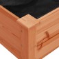 vidaXL Jardinera con forro madera maciza de abeto marrón 203x53x76 cm vidaXL Jardinera con forro madera maciza de abeto marrón 203x53x76 cm