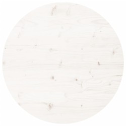 vidaXL Tablero de mesa redondo madera maciza de pino blanco Ø90x3 cm