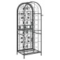 vidaXL Botellero para 41 botellas hierro forjado negro 45x36x120 cm