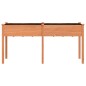 vidaXL Jardinera con forro madera maciza de abeto marrón 161x45x76 cm vidaXL Jardinera con forro madera maciza de abeto marrón 161x45x76 cm