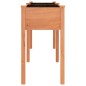 vidaXL Jardinera con forro madera maciza de abeto marrón 161x45x76 cm vidaXL Jardinera con forro madera maciza de abeto marrón 161x45x76 cm