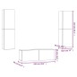 vidaXL Set de muebles de salón 3 pzas madera ingeniería gris hormigón vidaXL Set de muebles de salón 3 pzas madera ingeniería gris hormigón