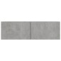 vidaXL Set de muebles de salón 4 pzas madera ingeniería gris hormigón
