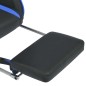 vidaXL Silla de oficina racing reclinable con reposapiés azul vidaXL Silla de oficina racing reclinable con reposapiés azul
