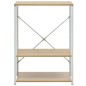 vidaXL Armario para microondas blanco y roble 60x39,6x79,5 cm