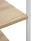 vidaXL Armario para microondas blanco y roble 60x39,6x79,5 cm