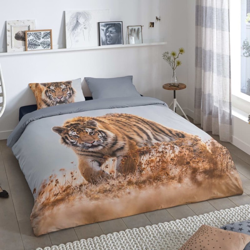 Good Morning Funda de edredón TIGER 240x200/220 cm multicolor Good Morning Funda de edredón TIGER 240x200/220 cm multicolor