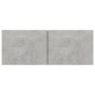 vidaXL Set de muebles de salón 3 pzas madera ingeniería gris hormigón
