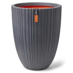 Capi Jarrón Urban Tube elegante bajo gris oscuro 55x73 cm 