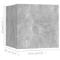 vidaXL Set de muebles de salón 6 pzas madera ingeniería gris hormigón