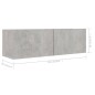 vidaXL Set de muebles de salón 6 pzas madera ingeniería gris hormigón
