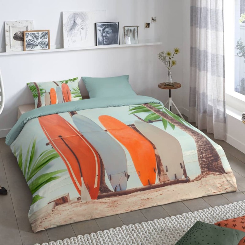Good Morning Funda de edredón SURF 155x220 cm multicolor Good Morning Funda de edredón SURF 155x220 cm multicolor
