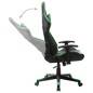 vidaXL Silla de gaming de cuero sintético negro y verde vidaXL Silla de gaming de cuero sintético negro y verde