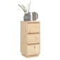 vidaXL Aparador de madera maciza de pino 32x34x75 cm