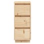vidaXL Aparador de madera maciza de pino 32x34x75 cm
