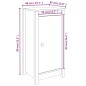 vidaXL Aparadores 2 uds madera maciza de pino 40x35x80 cm vidaXL Aparadores 2 uds madera maciza de pino 40x35x80 cm