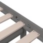 vidaXL Estructura de cama madera maciza gris 75x190 cm vidaXL Estructura de cama madera maciza gris 75x190 cm