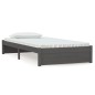 vidaXL Estructura de cama madera maciza gris 100x200 cm vidaXL Estructura de cama madera maciza gris 100x200 cm