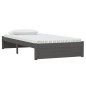 vidaXL Estructura de cama madera maciza gris 100x200 cm vidaXL Estructura de cama madera maciza gris 100x200 cm