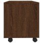 vidaXL Mueble TV ruedas madera contrachapada roble marrón 90x35x35 cm vidaXL Mueble TV ruedas madera contrachapada roble marrón 90x35x35 cm