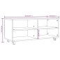 vidaXL Mueble TV ruedas madera contrachapada roble marrón 90x35x35 cm vidaXL Mueble TV ruedas madera contrachapada roble marrón 90x35x35 cm