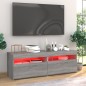 vidaXL Muebles de TV 2 uds con luces LED gris Sonoma 60x35x40 cm