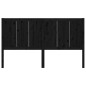 vidaXL Cabecero de cama madera maciza de pino negro 155,5x4x100 cm vidaXL Cabecero de cama madera maciza de pino negro 155,5x4x100 cm